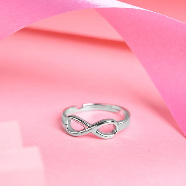 Silver Infinity Success Charm (Platinum Plated)
