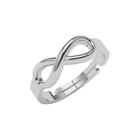 Silver Infinity Success Charm (Platinum Plated)
