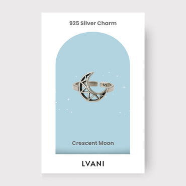 Silver Moon Transformation Charm Ring