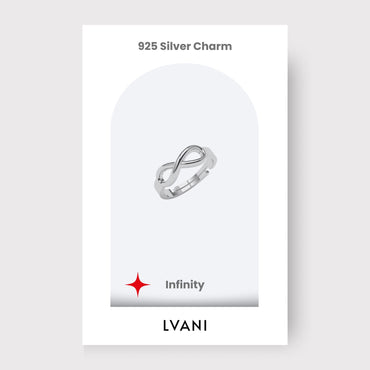 Silver Infinity Success Charm (Platinum Plated)